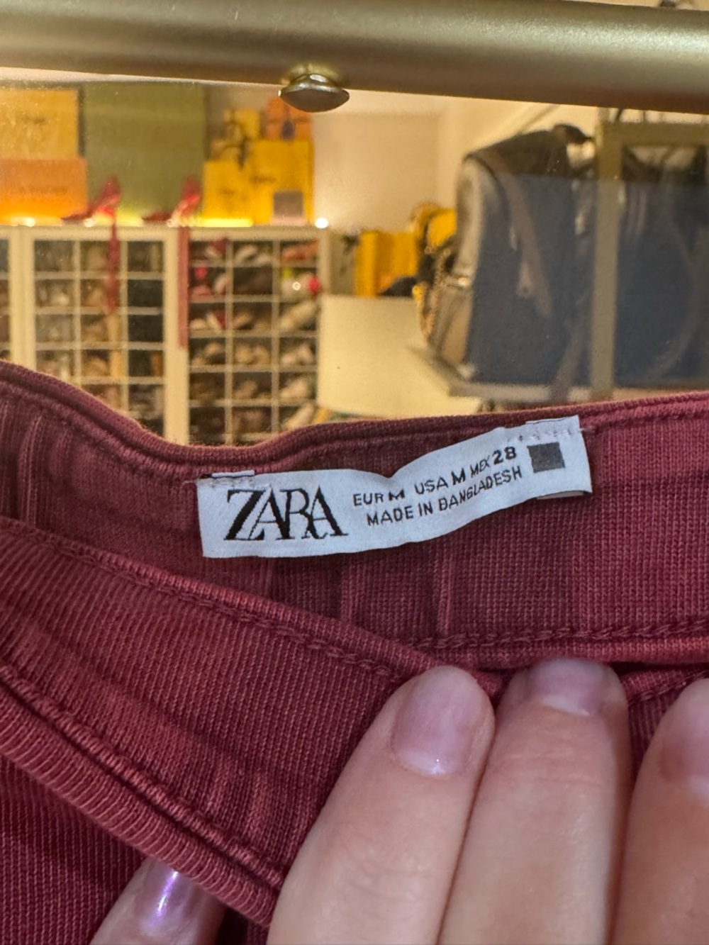 Zara Wine Red Strapless Maxi dress - Picture 4 of 5